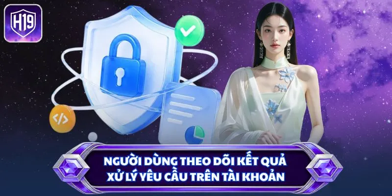 Người dùng theo dõi kết quả xử lý yêu cầu trên tài khoản